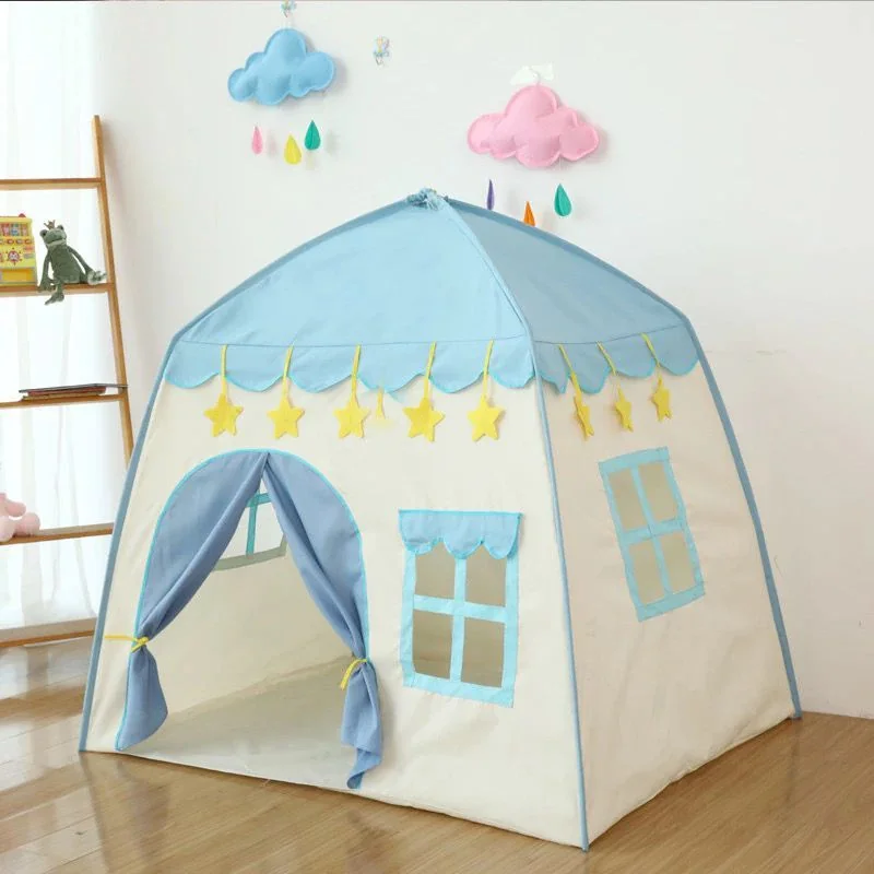 Barraca Infantil Menino azul foguete 1.3M cabana Menina princesa grande menor preco promocao