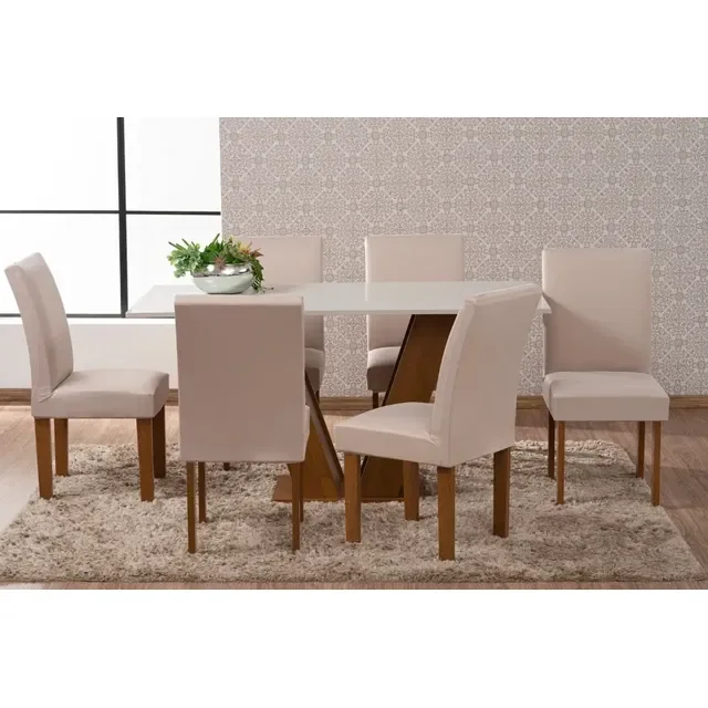 Kit C/ 6 Capas Para Cadeiras De Jantar Confortavel Promoção