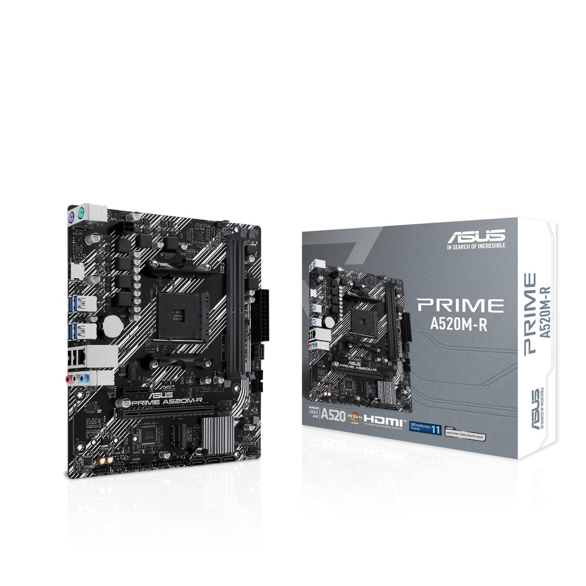 Asus PRIME A520M-R Placa Mãe AM4 DDR4 HDMI M.2 USB 3.2