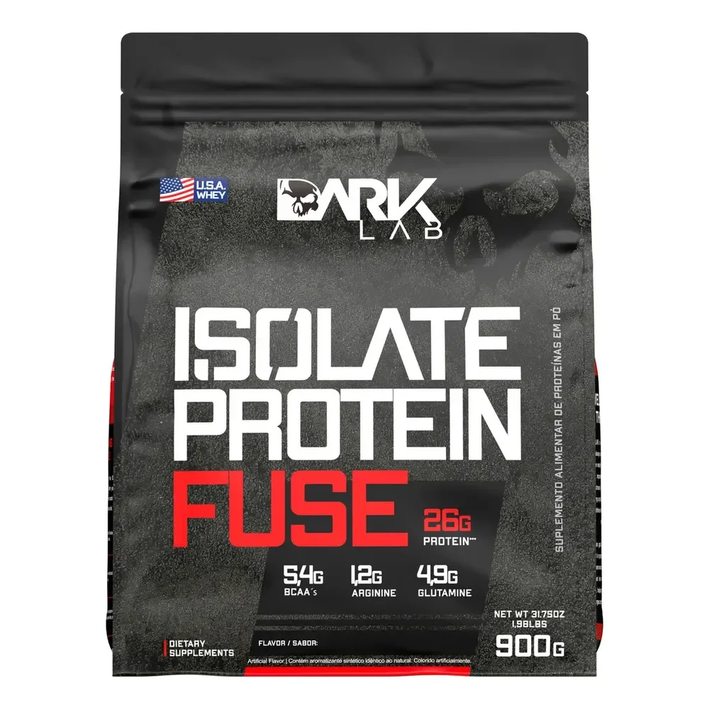 Whey Isolate Protein Fuse Refil 900g Dark Lab - Mp Importad Sabor Cookeis Biscoitos