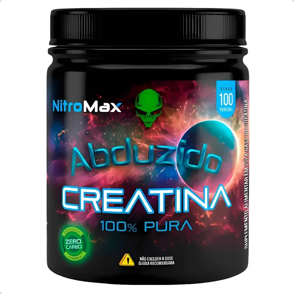 Creatina Abduzido 100g - Nitromax 100% Pura Sabor Sem Sabor