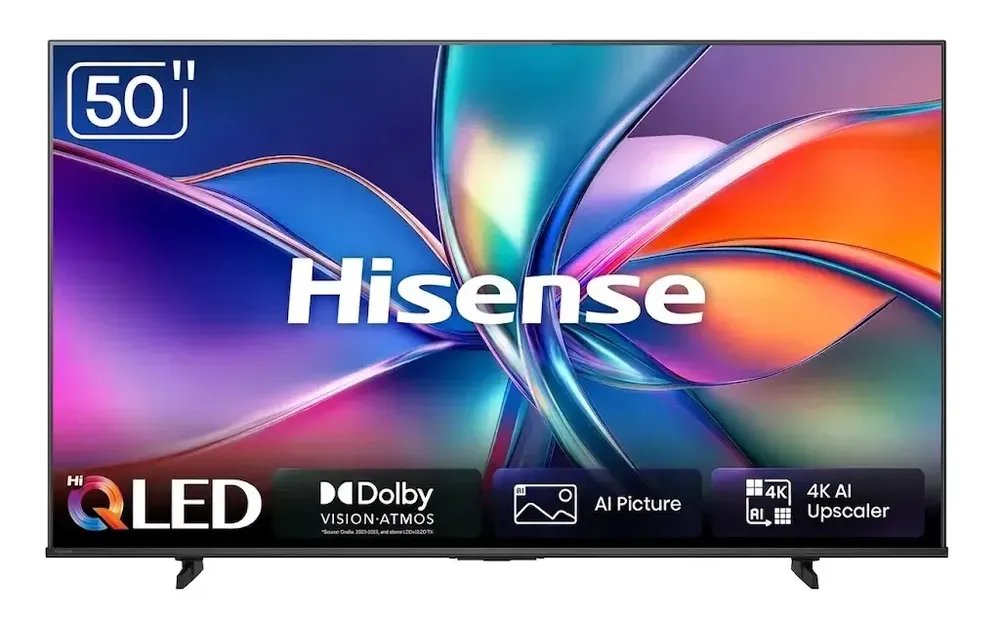 Smart TV Hisense HI-QLED 4K 50" polegadas com Processador AI, Dolby Vision Atmos e Compatibilidade Alexa - 50Q6QVV
