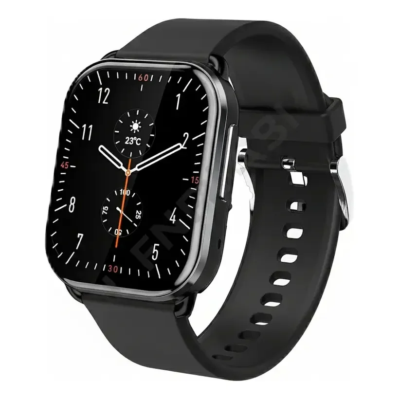 Relógio Smartwatch Qcy Watch Gs S6 Bluetooth Ipx8 Cor Preto Cinza-escuro