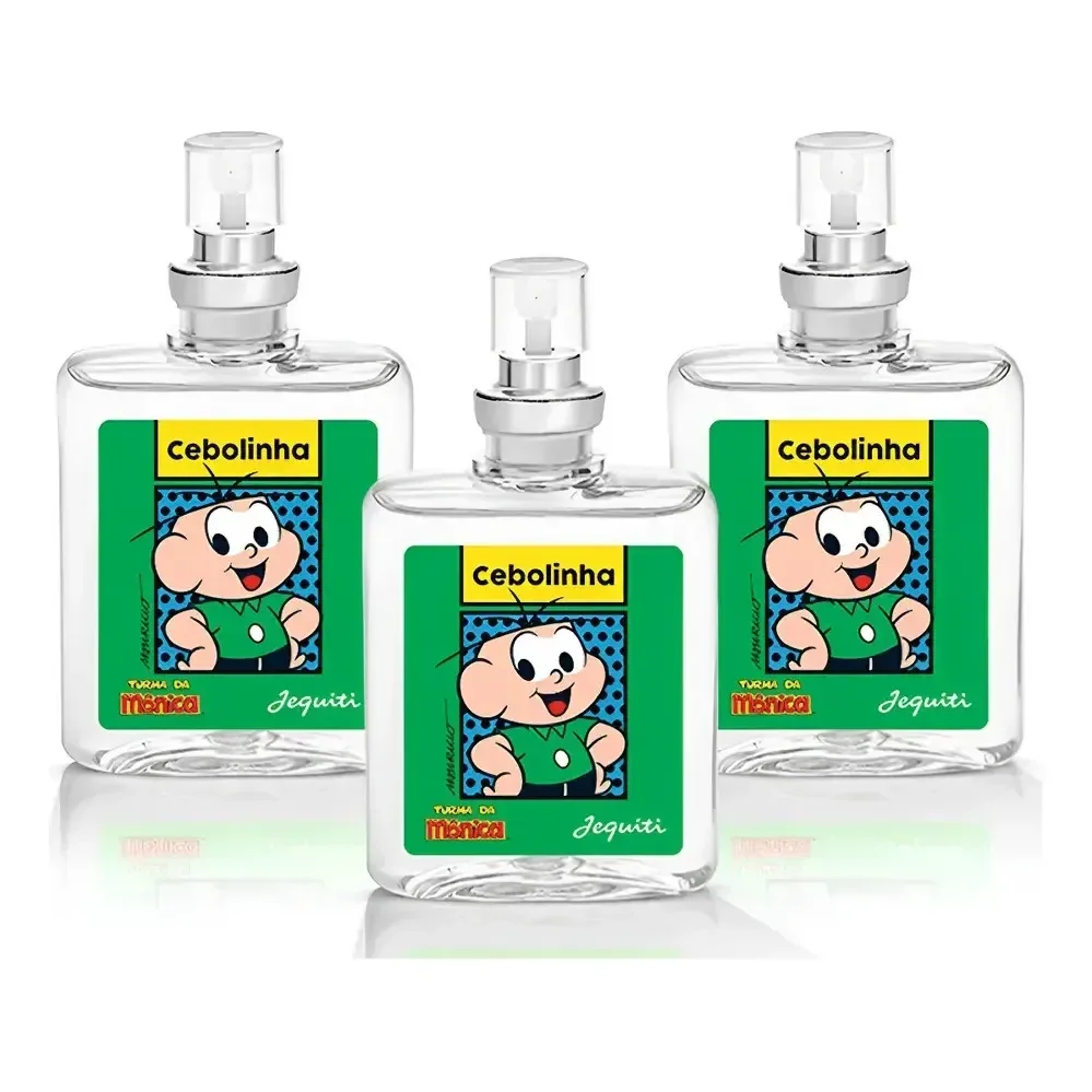 Kit 3 Perfume Infantil Cebolinha Jequiti 25ml Turma Da Monica