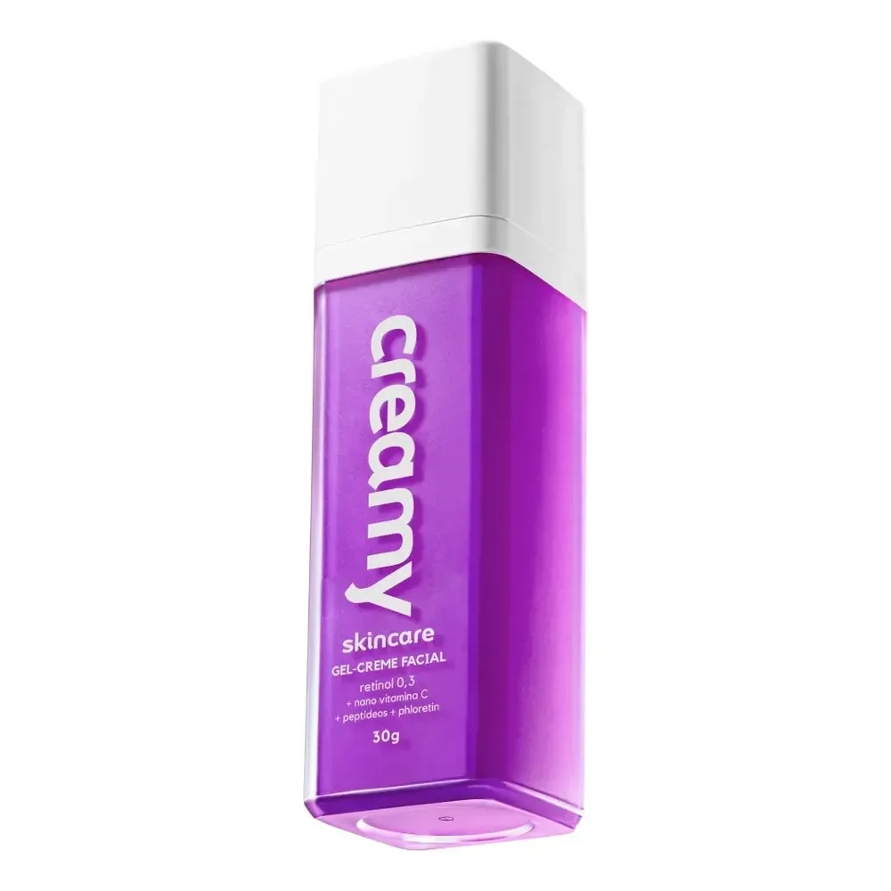 Creamy Skincare Gel-creme Retinol 30g | Melhora Rugas Profundas, Uniformiza A Textura E O Tom Da Pele, Normaliza A Espessura Da Pele | Uso Noturno, Todos Os Tipos De Pele Todo Tipo De Pele Noite