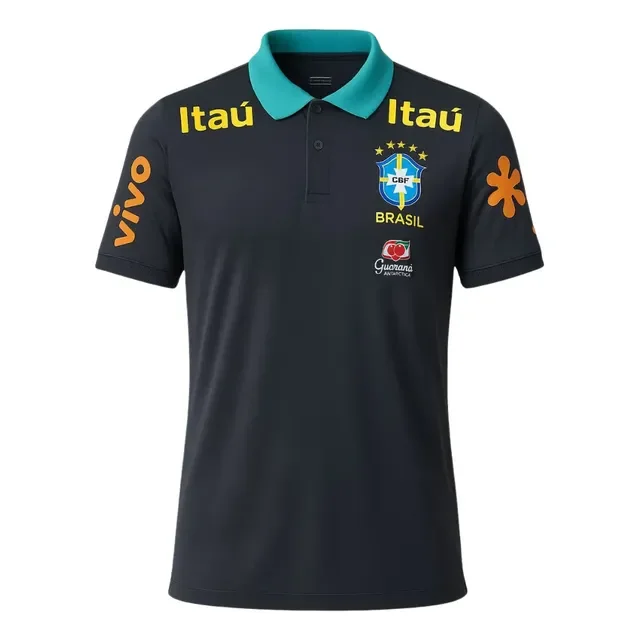 Camisa Brasil Masculina Versão Retrô Comemorativa