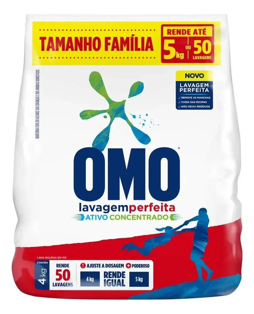 Sabão em Pó Omo Lavagem Perfeita 4kg