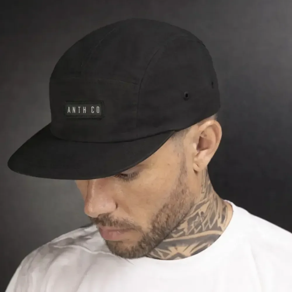 Boné Aba Reta Five Panel Evasecret Water Strapback Impermeavel Preta Un
