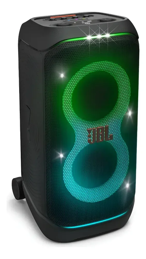 Caixa de Som JBL PartyBox Stage 320 Bluetooth Portátil Com Show de Luzes e Resistente a Respingos – 240W RMS Preta