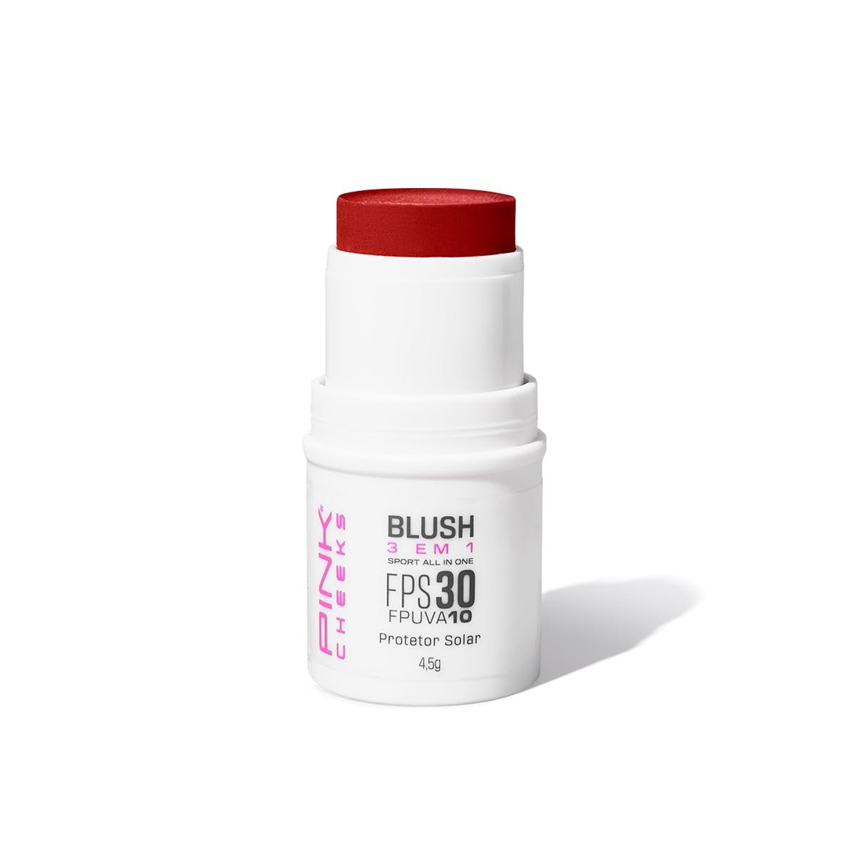Blush Em Bastão Com Proteção Solar FPS30 4,5G Cor Red Cherry Pink Cheeks