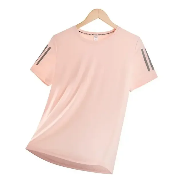 Camiseta Básica  Exercícios De Verão Feminina Seda Gelada
