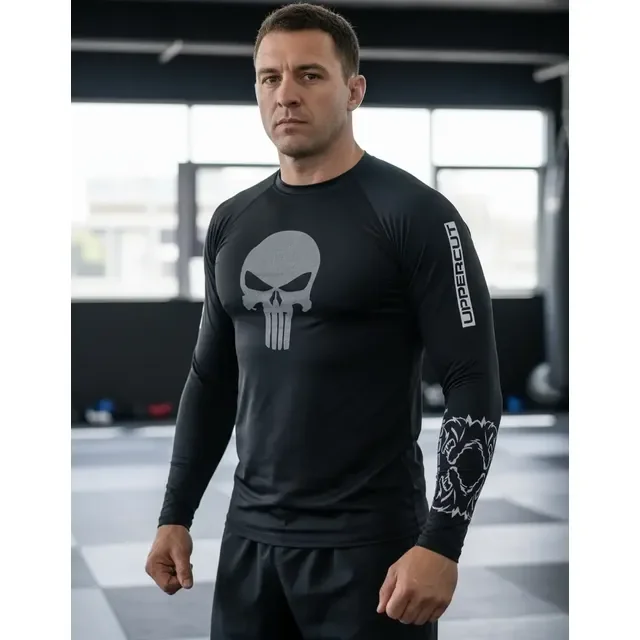 Rash Guard Masculina Para Treino De Jiu Jitsu Tecido Dry