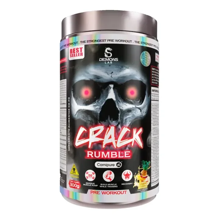 Pré Treino Crack 300g - Demons Lab Sabor Yellow Madness