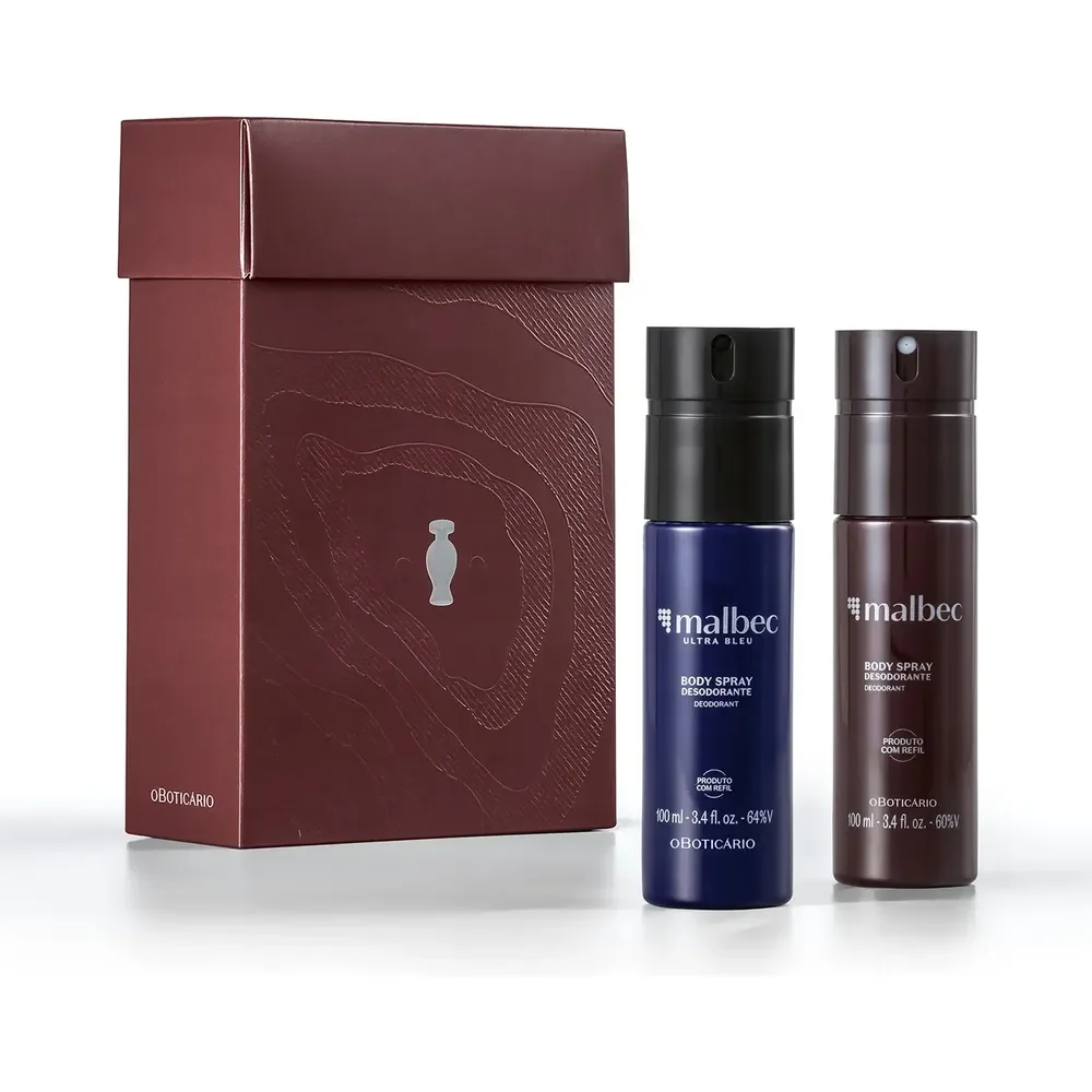 O Boticário Malbec Kit Body Sprays 2 Itens