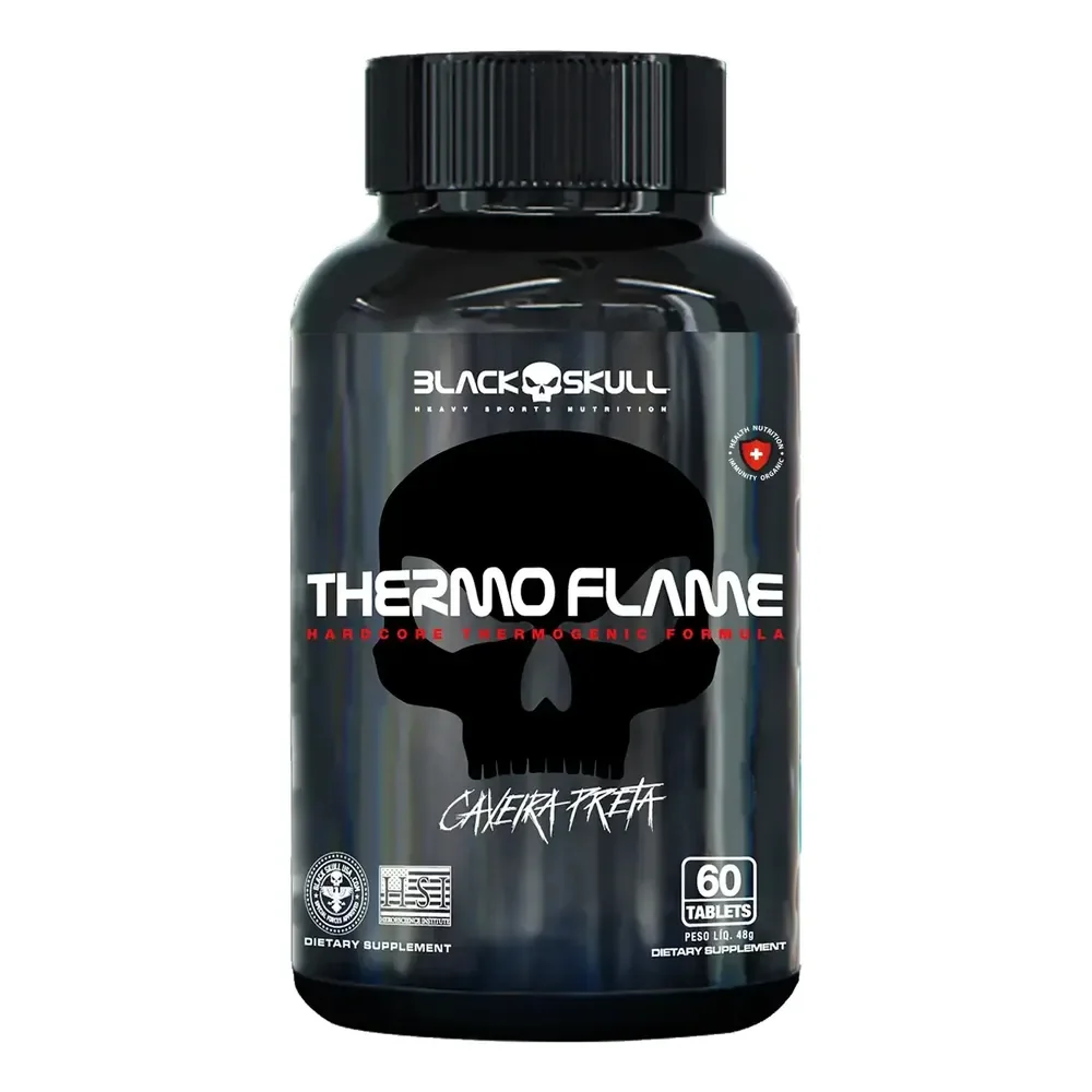 Thermo Flame Termogênico I 60 Tabletes I Black Skull N/a