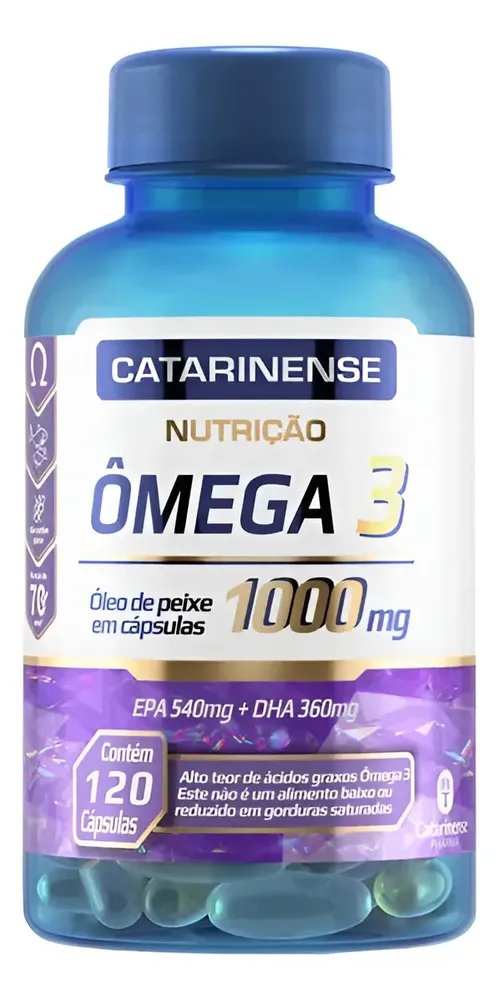 Ômega 3 Original 1000mg 120 Capsulas Catarinense Pharma Serm Sabor