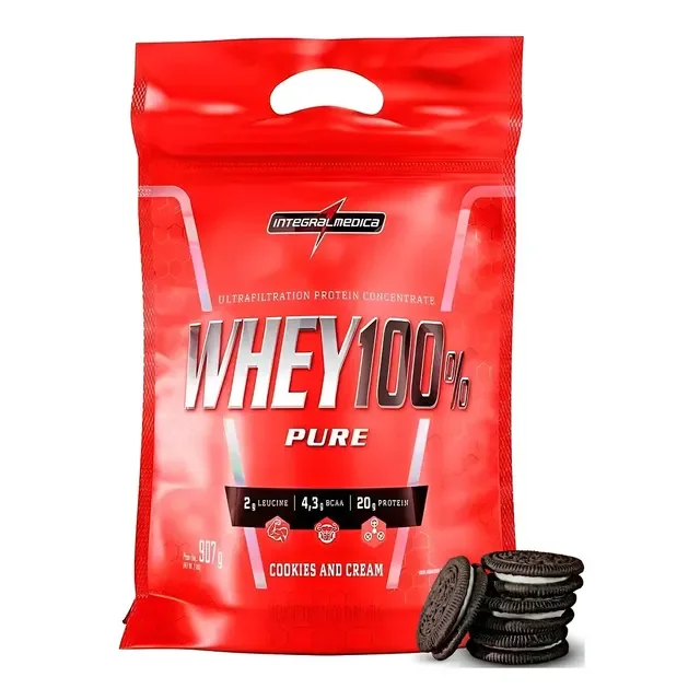 Whey 100% Integralmédica 900g Cookies | 20g Proteína