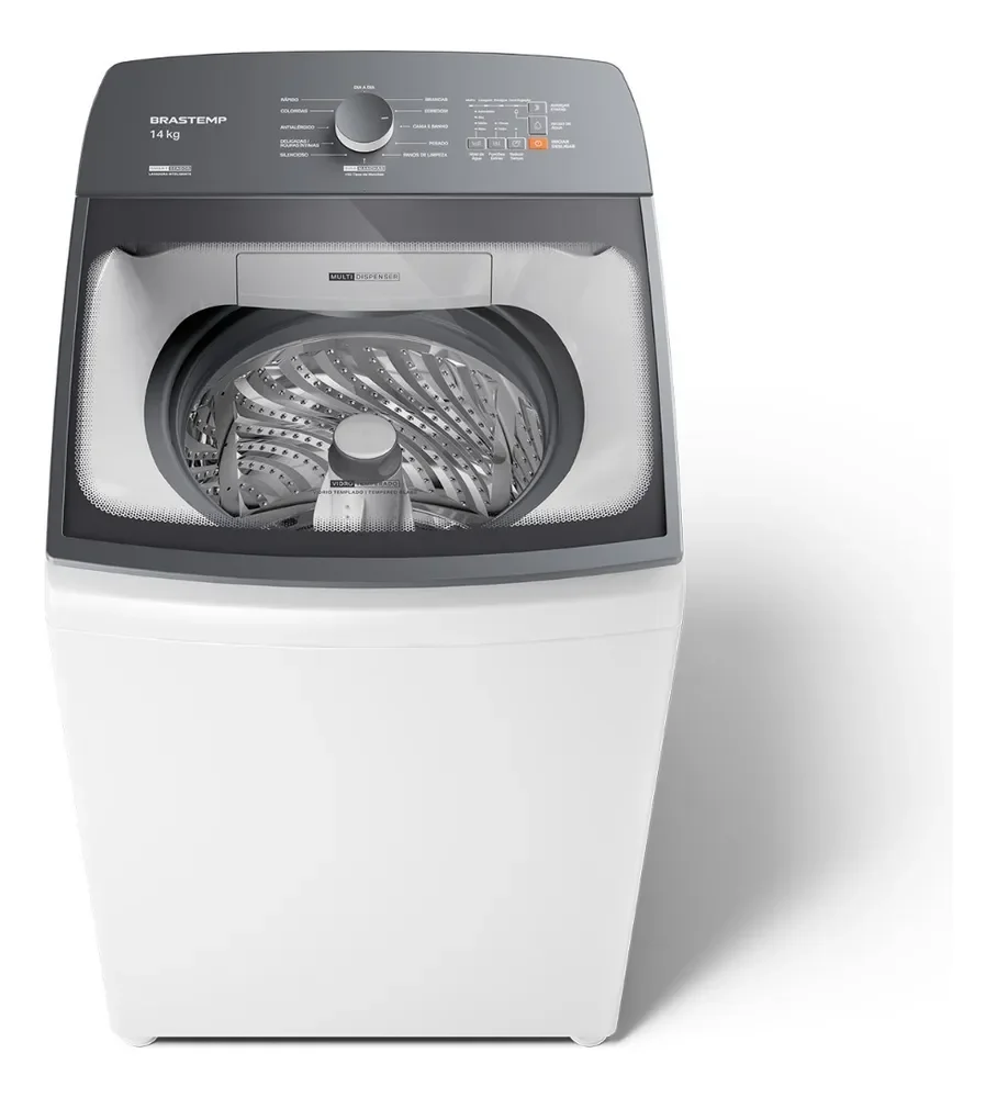Máquina de Lavar Brastemp 14Kg Branca Smart Sensor- BWJ14AB