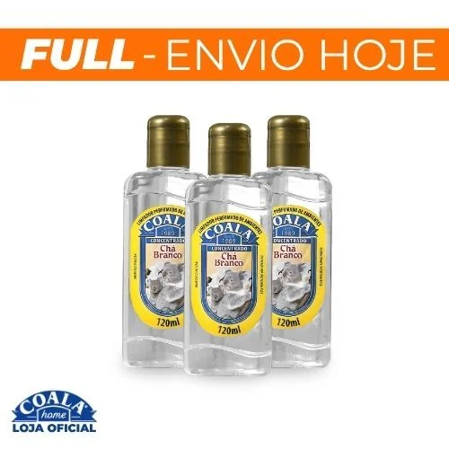 Kit 3 Limpadores de Ambientes Coala Chá Branco - 120ml
