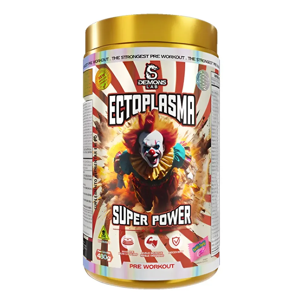 Pré Treino Ectoplasma Super Power 480g - Demons Lab Sabor Tutti Fruit