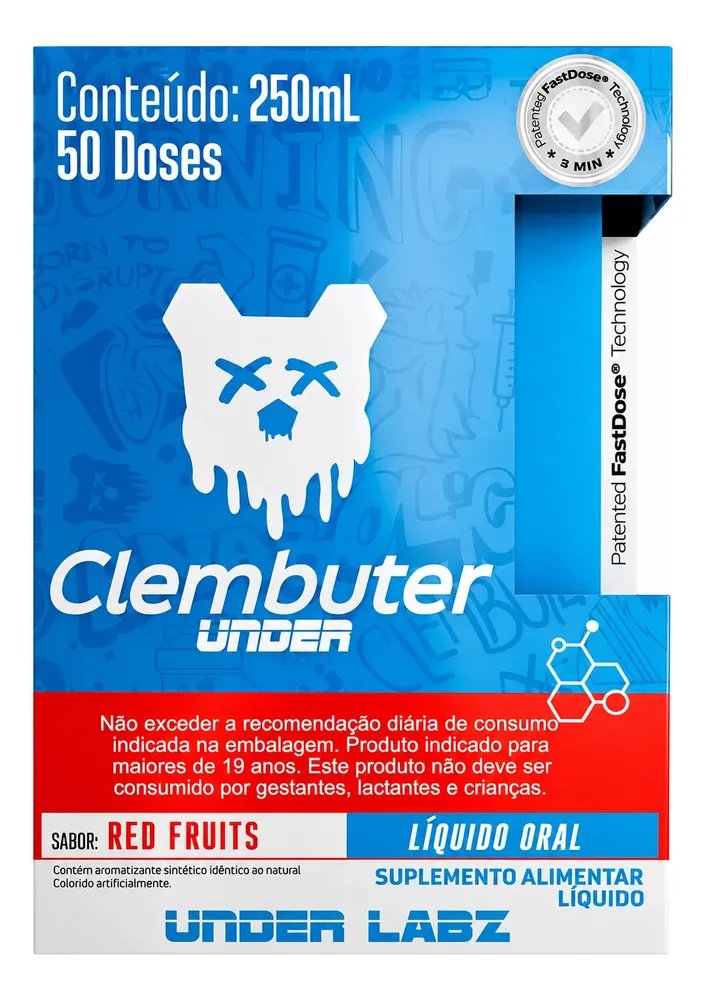 Clembuter Under Labz Fastdose 250ml Termogênico Líquido Frutas Vermelhas