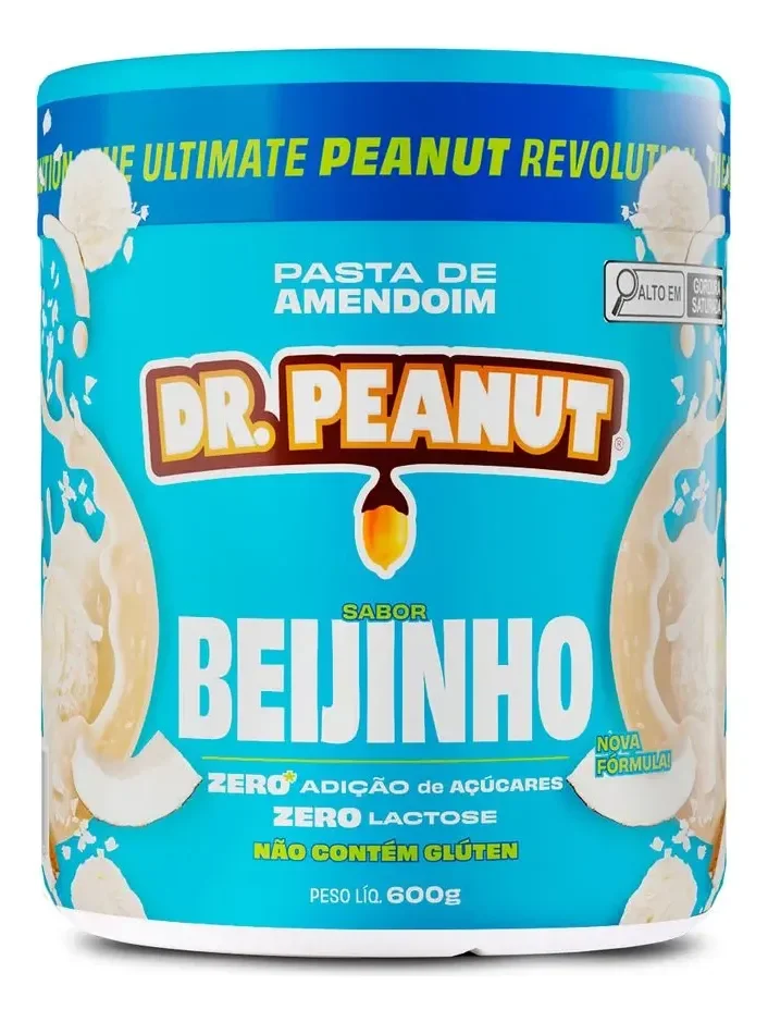 Pasta de Amendoim Dr. Peanut Gourmet Sabor Beijinho 600g