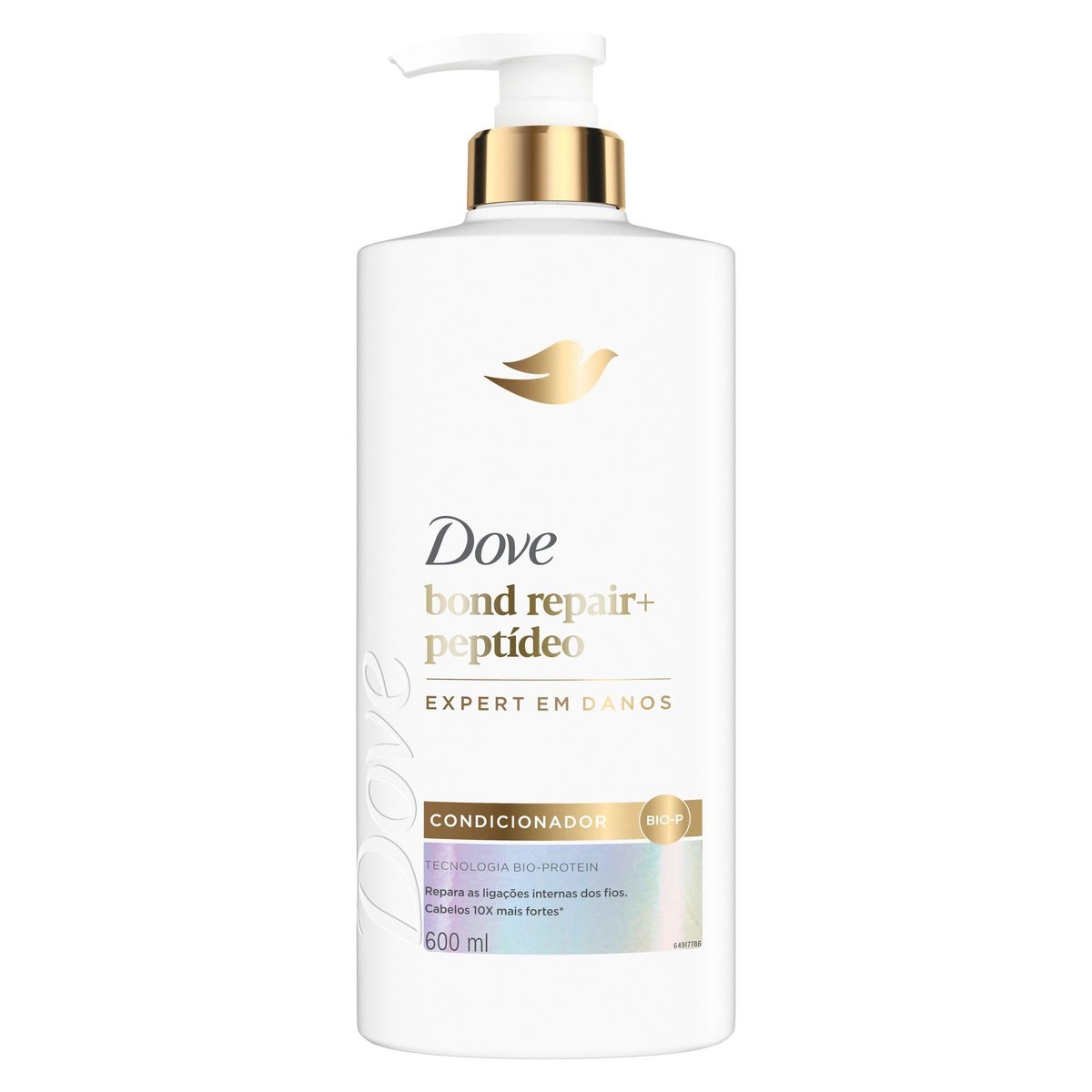 Dove Condicionador Bond Intense Repair + Peptídeo 600ml Pump