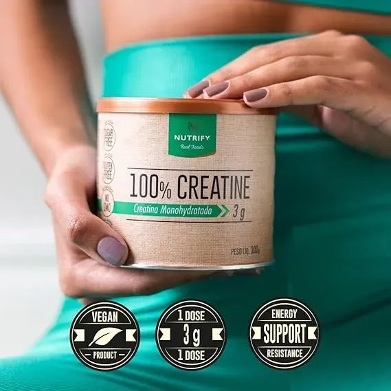 100% Creatine Nutrify 300g desempenho físico