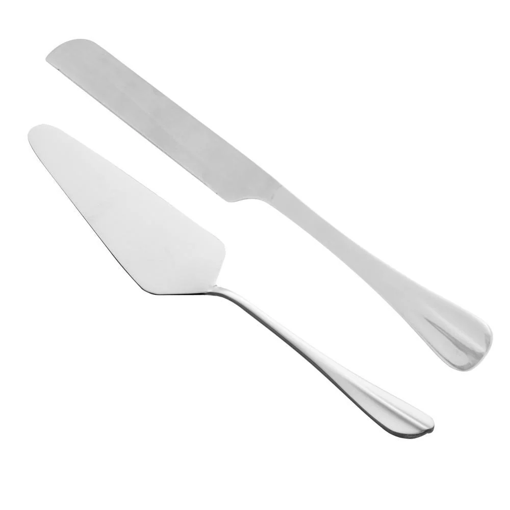 2 Peças para Bolo Lyor Positano de Aço Inox