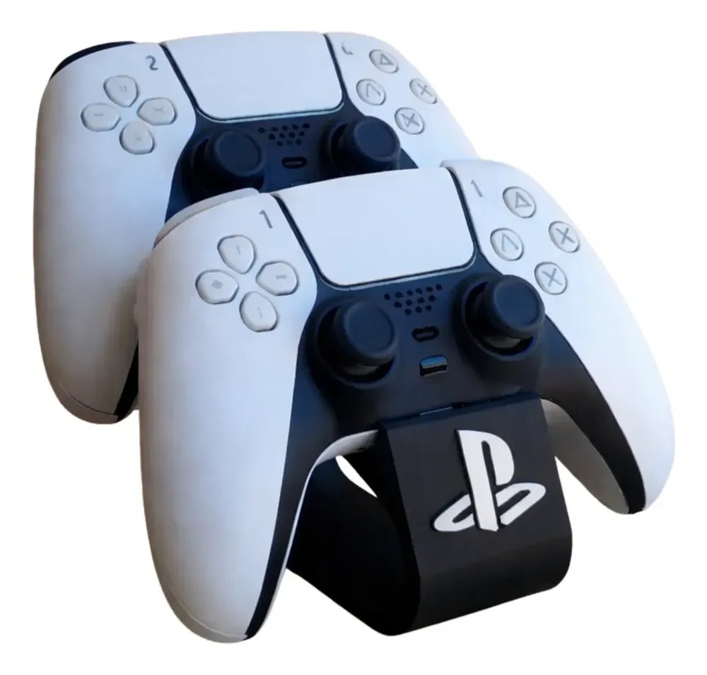 Suporte Duplo Para Controles De Ps5 Preto