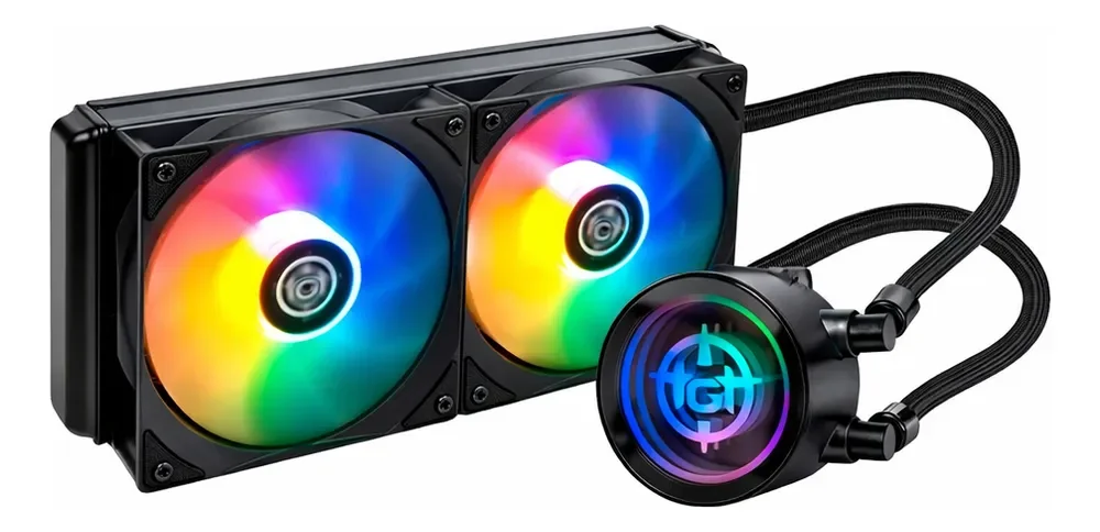 Water Cooler TGT Spartel V2 Preto Rainbow 240mm com TDP 260W
