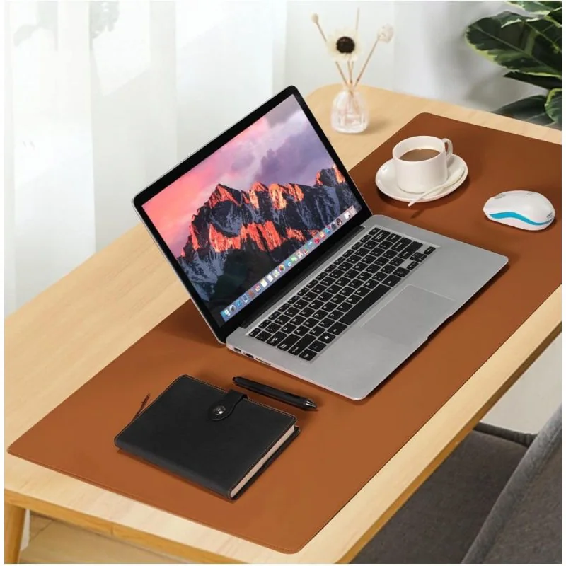 Mouse Pad Grande Couro Ecológico Costurado Básico 90 X 40 ENVIO RAPIDO