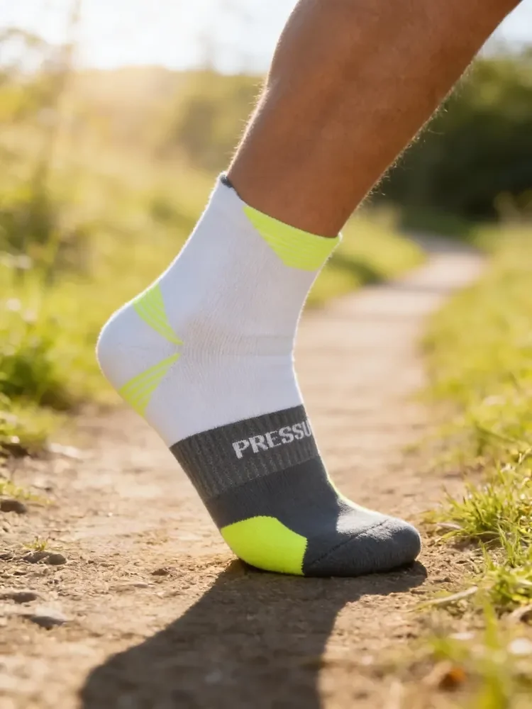 Meia Lupo Esportiva Profissional Dry Fit Alta Compressão Branco 37-40