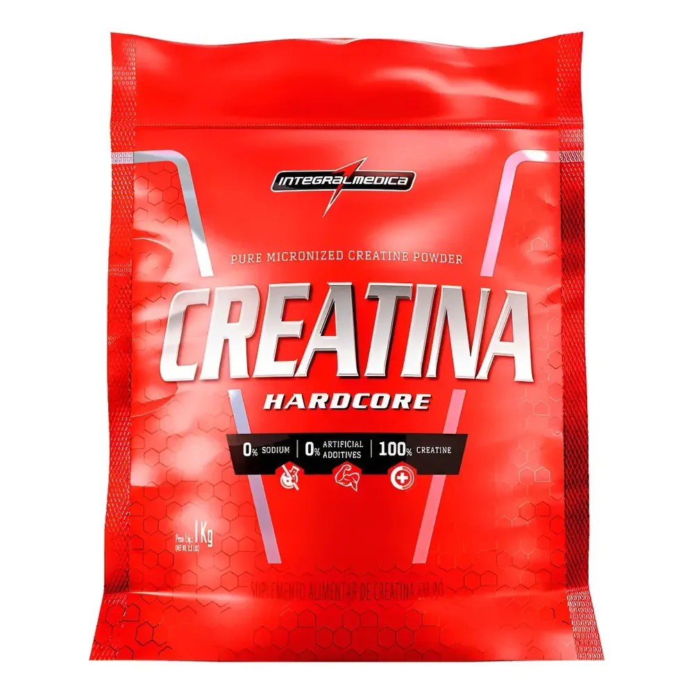 Creatina Hardcore Pouch 1kg Integralmedica Neutro