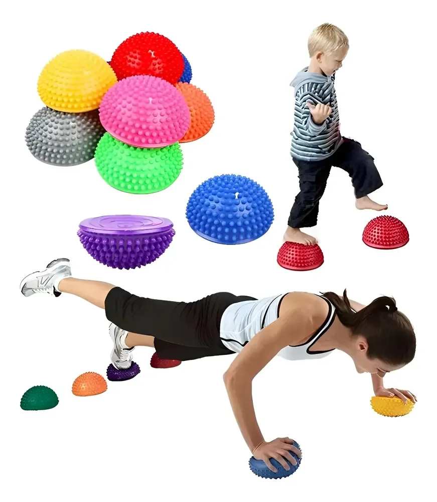 Bola Semicírculo Espinha Cravo Massagem Equilíbrio Treino Aleatório
