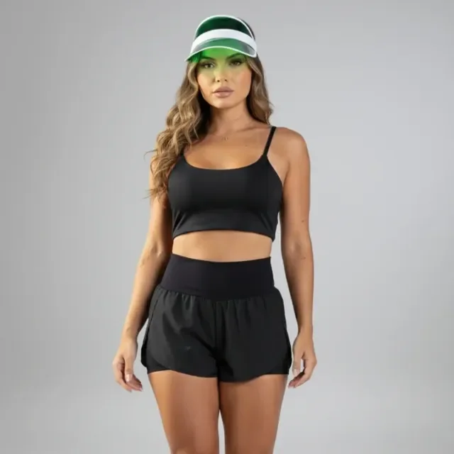 Conjunto Feminino Box Fitness Top + Short Treino Premium