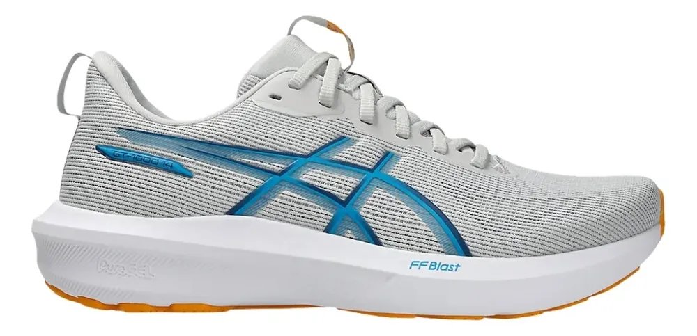 Tênis Asics Gt-1000 14 Masculino Corrida Prata/azul Liso 40 Br
