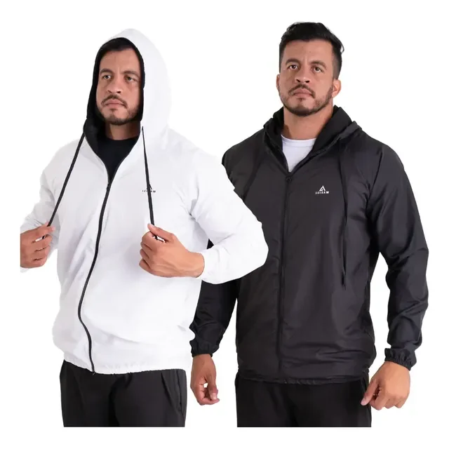 Kit 2 Jaquetas Corta Vento Impermeável Para Corrida Fitness