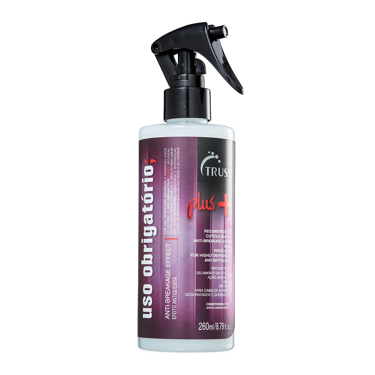 Truss Reconstrutor Uso Obrigatório Plus+ | Tratamento Capilar para Cabelos Quebradiços e Enfraquecidos | 260ml