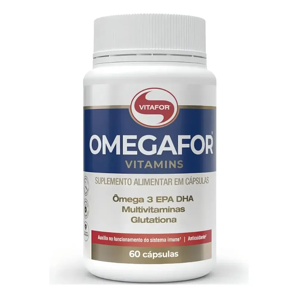 Omegafor Vitamins 60 Cápsulas Vitafor Sem Sabor