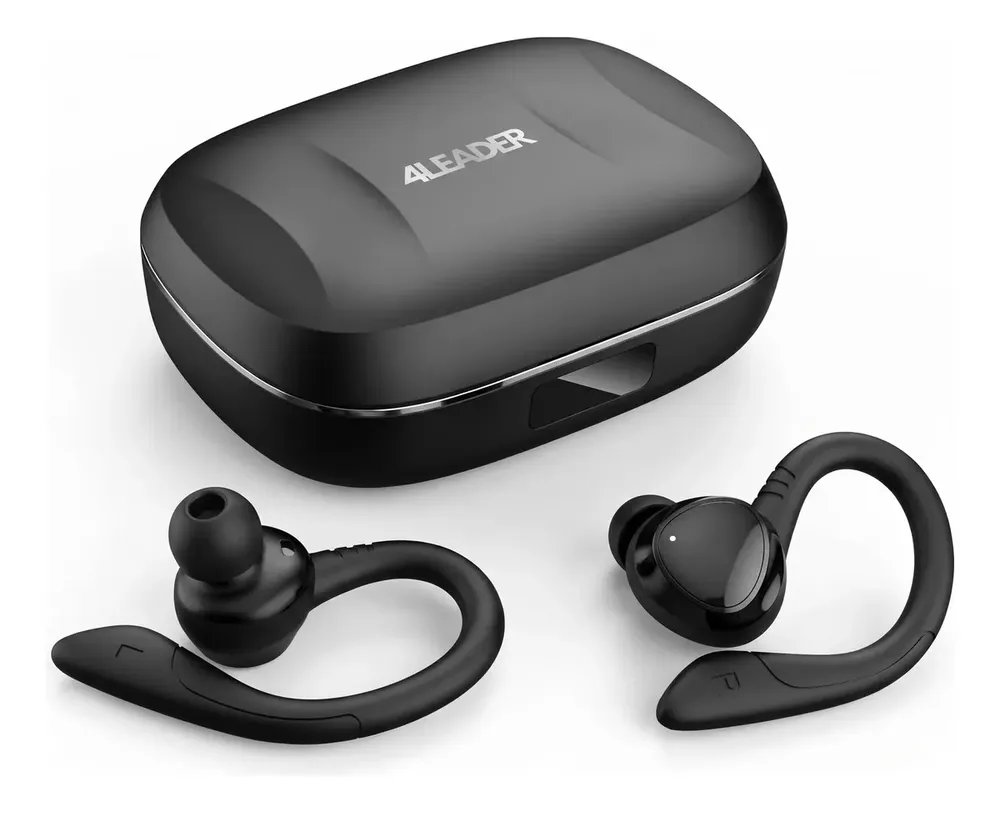 Fone de Ouvido Bluetooth sem Fio com Microfone e Cancelamento de Ruído, 20h de Bateria, Esportivo e Resistente à Água