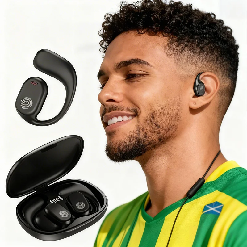 Fones de Ouvido Bluetooth Esportivo TWS 5.3 - Leve, Resistente e com Display de Bateria-B8