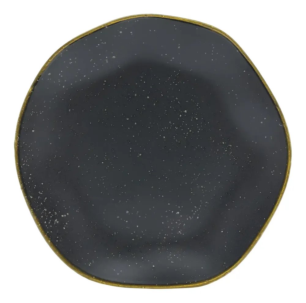Conjunto com 6 Pratos Fundos 22,5cm Volcana RYO Preto Oxford