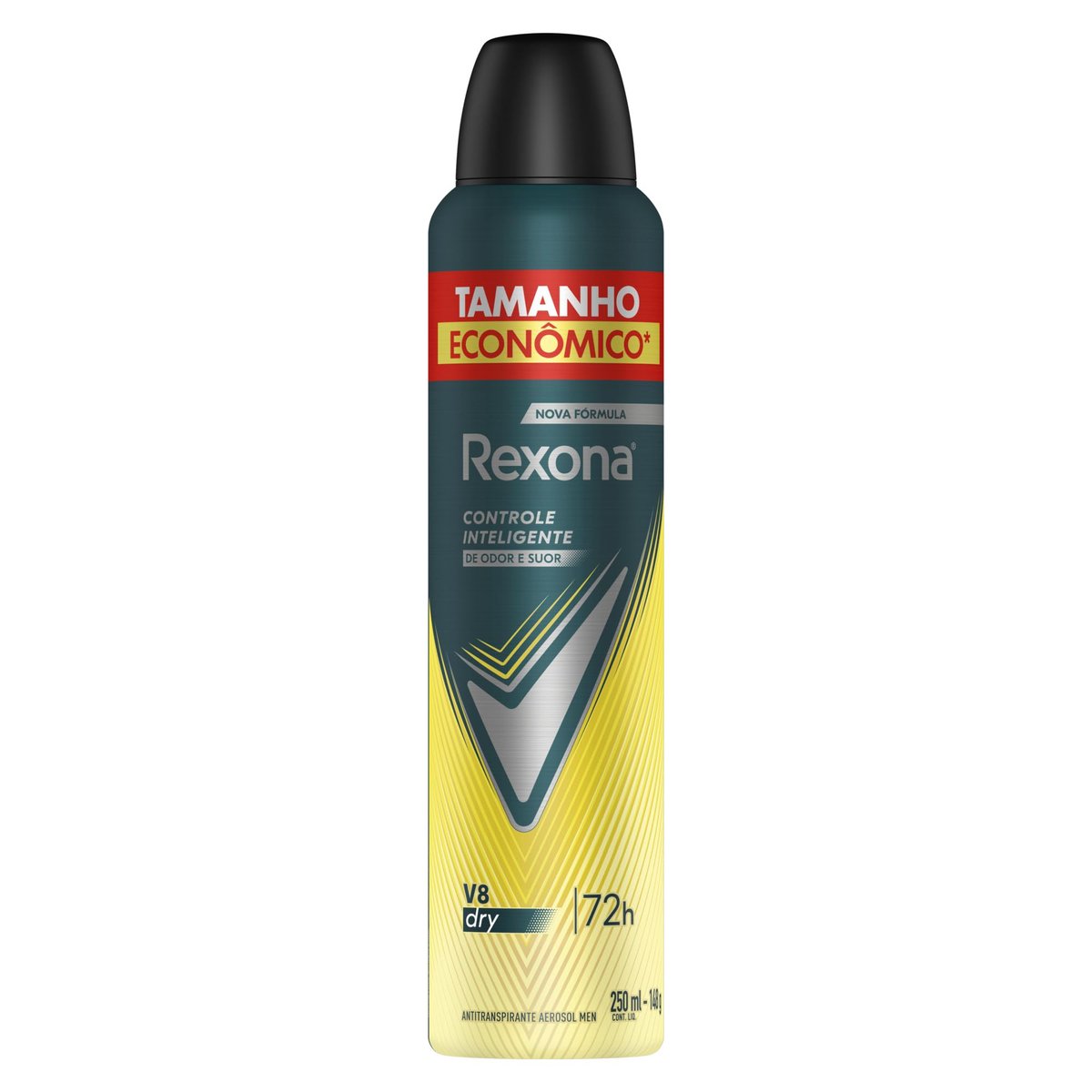 Rexona Antitranspirante Masculino Aerossol V8 250 ML, Leve Mais Pague Menos, Embalagem Pode Variar