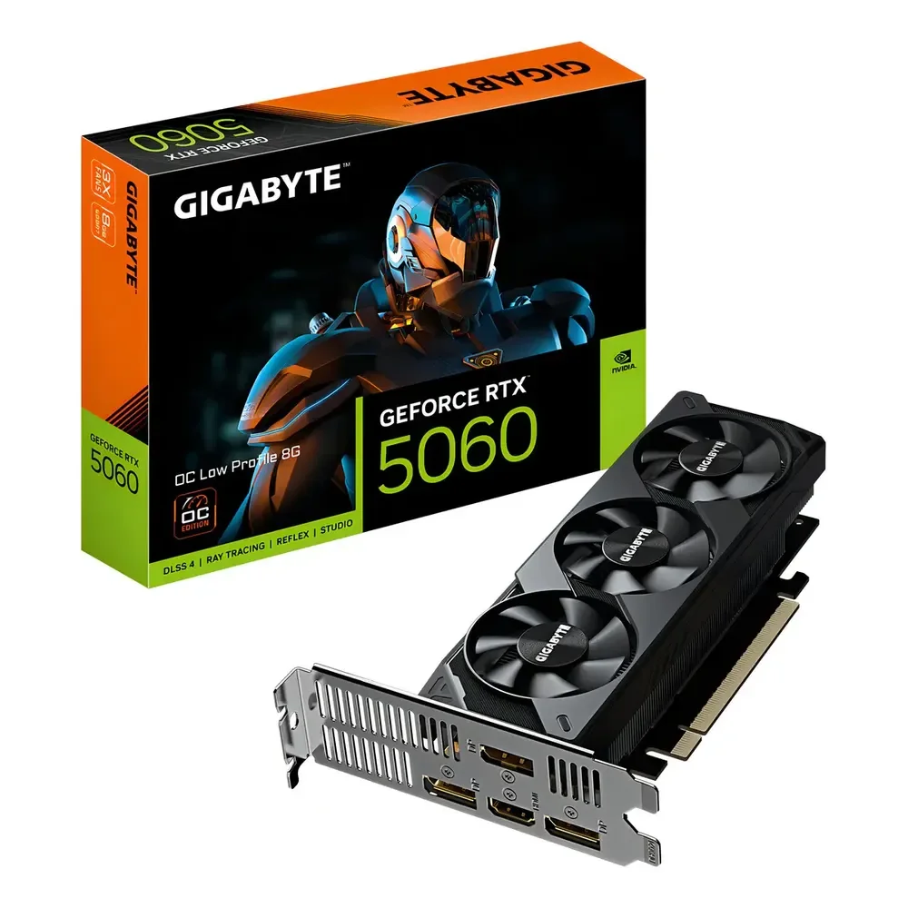 Placa de Vídeo Gigabyte NVIDIA Geforce RTX 5060 8G Oc Low Profile