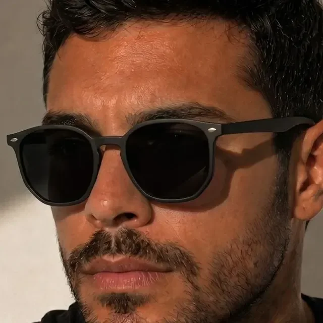 Óculos De Sol Lux Glasses Unissex Acetato Uv400 Moderno Top