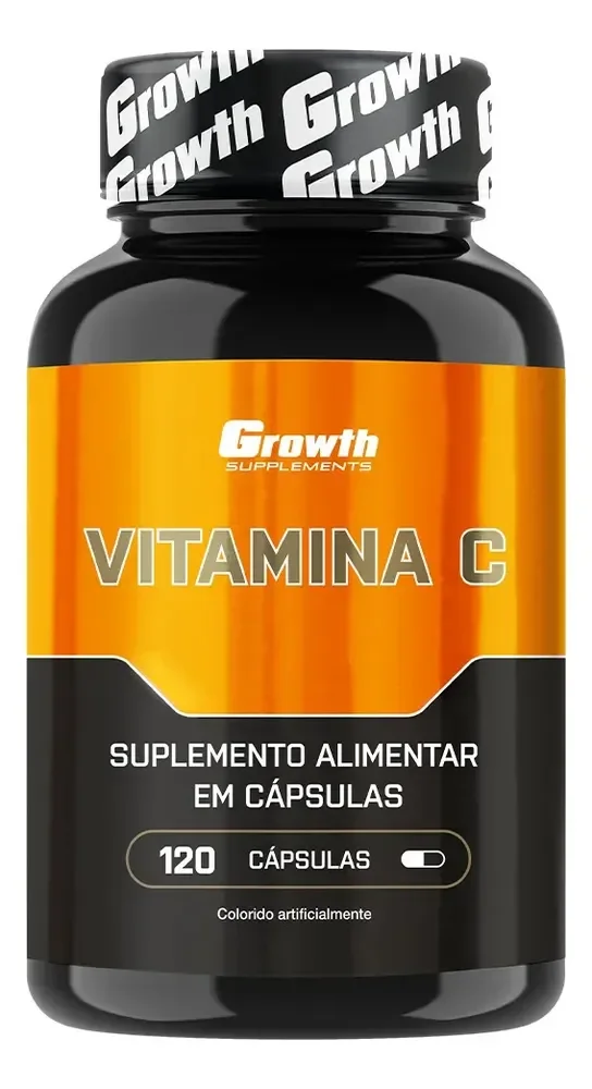 Vitamina C 120 Cápsulas Growth Supplements Natural