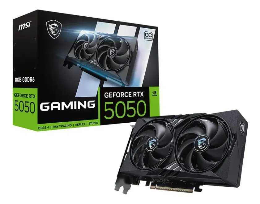 Placa De Vídeo Msi Nvidia Geforce  Rtx 5050 Gaming Oc 8g