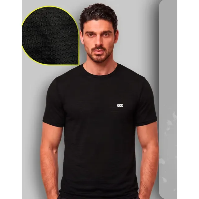 Camiseta Masculina Furadinha Dryfit Poliamida - Occ