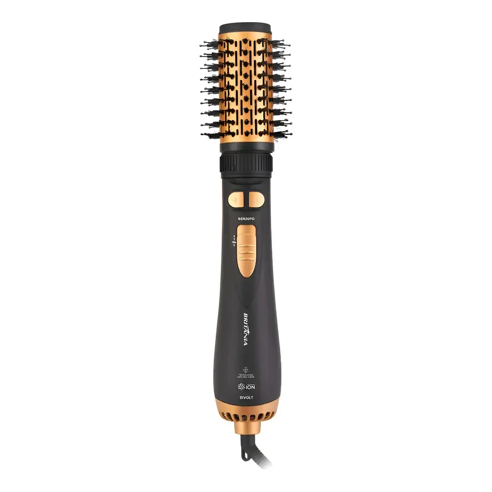 Escova Rotativa Britânia Ber20pd 1300w 3 Temperaturas Bivolt 127/220v